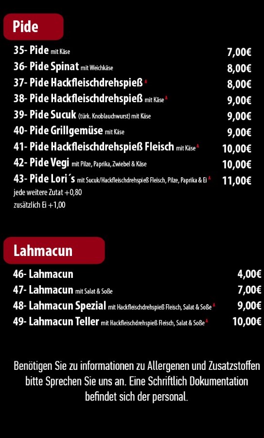 Pide, Lahmacun türkischer Art